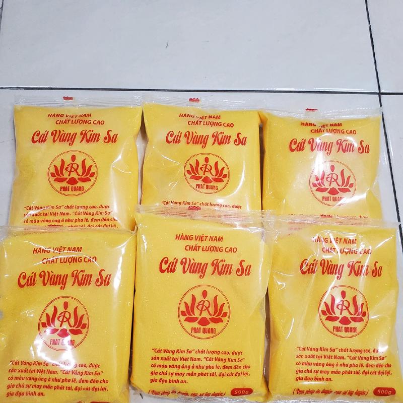 CÁT VÀNG KIM SA ĐỂ LƯ HƯƠNG THỜ CÚNG BAN THỜ,BỊCH 500G