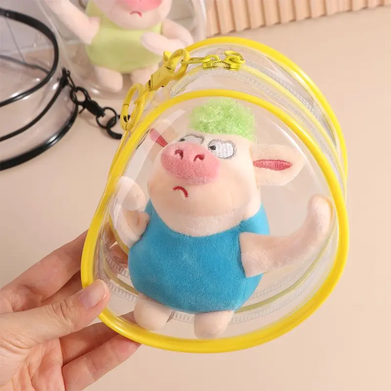 Túi Búp Bê Hoạt Hình, Chống Bụi, Túi Ngoài Trời, Trong Suốt, Dày, Túi Ngoài Trời Mini, Với Vòng Kim Loại, Túi Đựng Búp Bê, Móc Chìa Khóa Tự Làm, 16cm, Túi Búp Bê 7