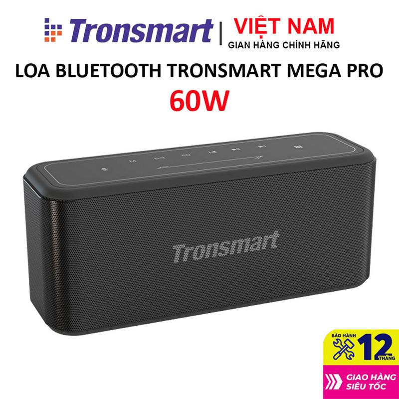 Loa Bluetooth Tronsmart Element Mega Pro Công suất 60W Với 2 Củ Loa Mid Bass Loa Nghe Nhạc Âm thanh nổi sống động kết hợp bass mạnh và sâu Chuẩn Kết nối Không Dây Wireless 5.0 thế hệ mới ổn Định - Bảo hành chính hãng 12 tháng