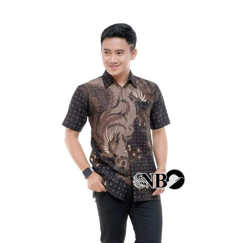 Hem Batik Pria Lengan Pendek 3 Baju 70 Ribu & 2 Baju 50 Ribu Bahan Katun Size M L XL XXL MOTIF RANDOM 3