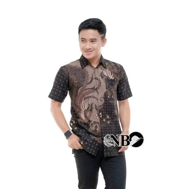Hem Batik Pria Lengan Pendek 3 Baju 70 Ribu & 2 Baju 50 Ribu Bahan Katun Size M L XL XXL MOTIF RANDOM 3