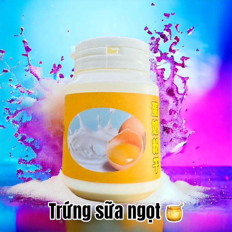 Bột trứng sữa nguyên bản 70g  , mồi câu cá , tinh mùi câu cá chép