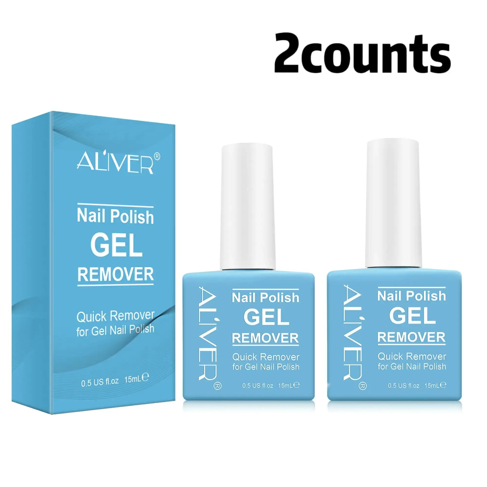 Nail Polish Gel Remover, 2 Counts/set Gentle Nail Polish Remover, Quick Nail Art Remover for Women & Girls, Valentine's Day Gift, Nails, Gift for Women