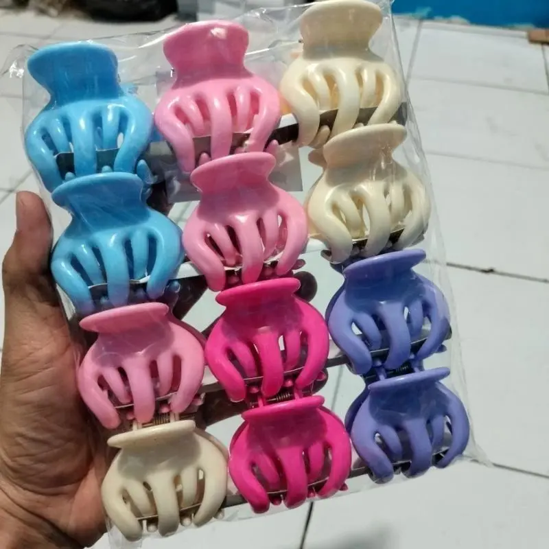 cod isi 12 pcs jedai jepit rambut 5 cm premium - jepit rambut jedai