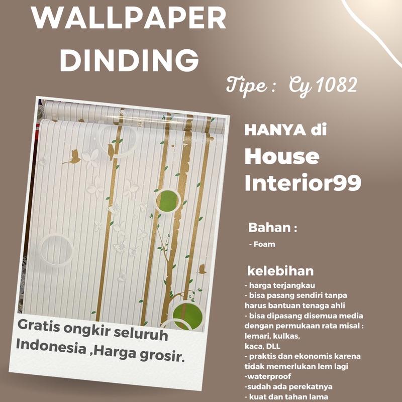 Paket 2 roll Wallpaper dinding 10m x 45 cm Wallstiker Dinding Wallpaper 8