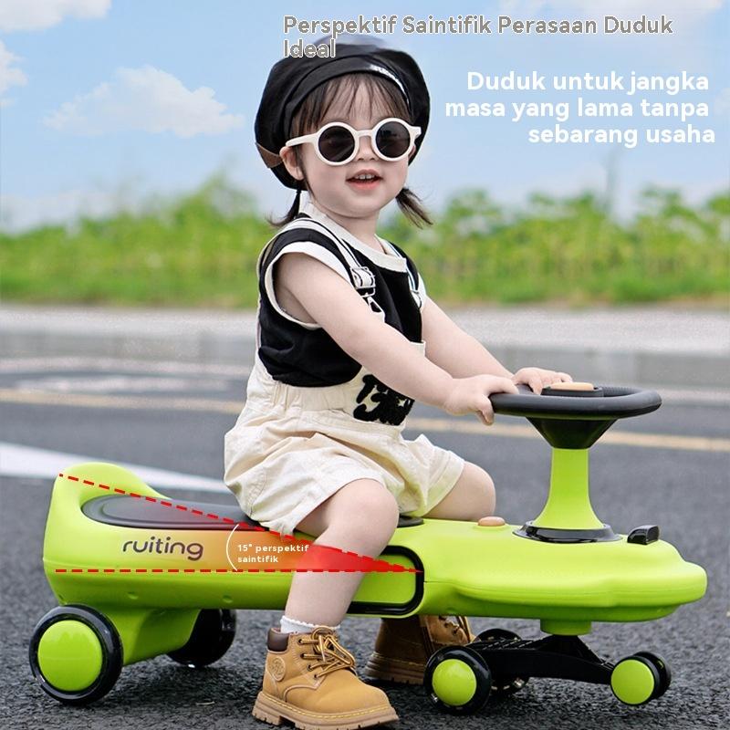 Car swivel parent-child new baby stroller men and women 2-6-8 years old, anti-rollover sled can be used as adults 3