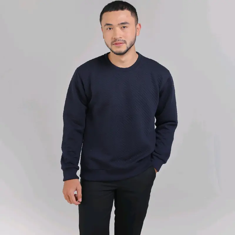 Crewneck comfy diamond basic sweater cassual ukuran s- xxl 3