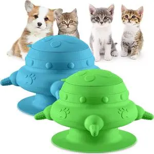 Puppy Feeder Pet Milk Bowl 4 Teats Puppy Bottles for Multiple Puppies Dog Kitten Nursing, 240ml Silicone Puppy Feeder