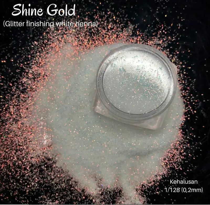 GLITTER FINISHING WHITE HENNA 1