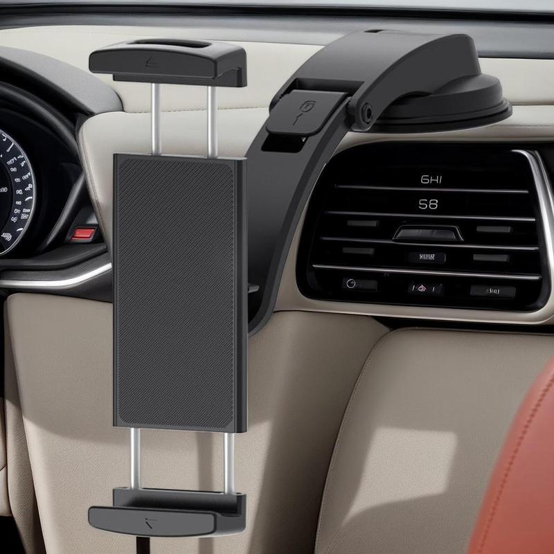 Car Navigation Phone Holder, Car Dashboard Phone Holder with Suction Cup, Universal Car Phone Holder for Tablet & Smartphone 2