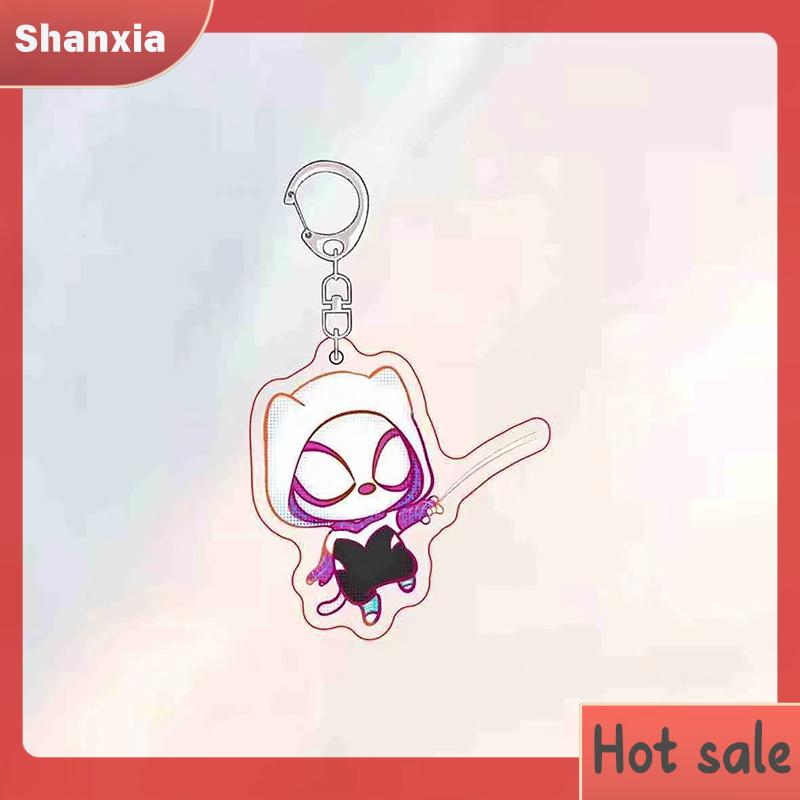 Product Introduction of Loket Rantai Kunci Spider Man Kartun, Rekaan Comel, Hadiah Mainan Beg galas Pasangan Kucing Lucu, Sesuai untuk Beg Aksesori, Rantai Kunci Loket, Hebat sebagai Hadiah Bead 14