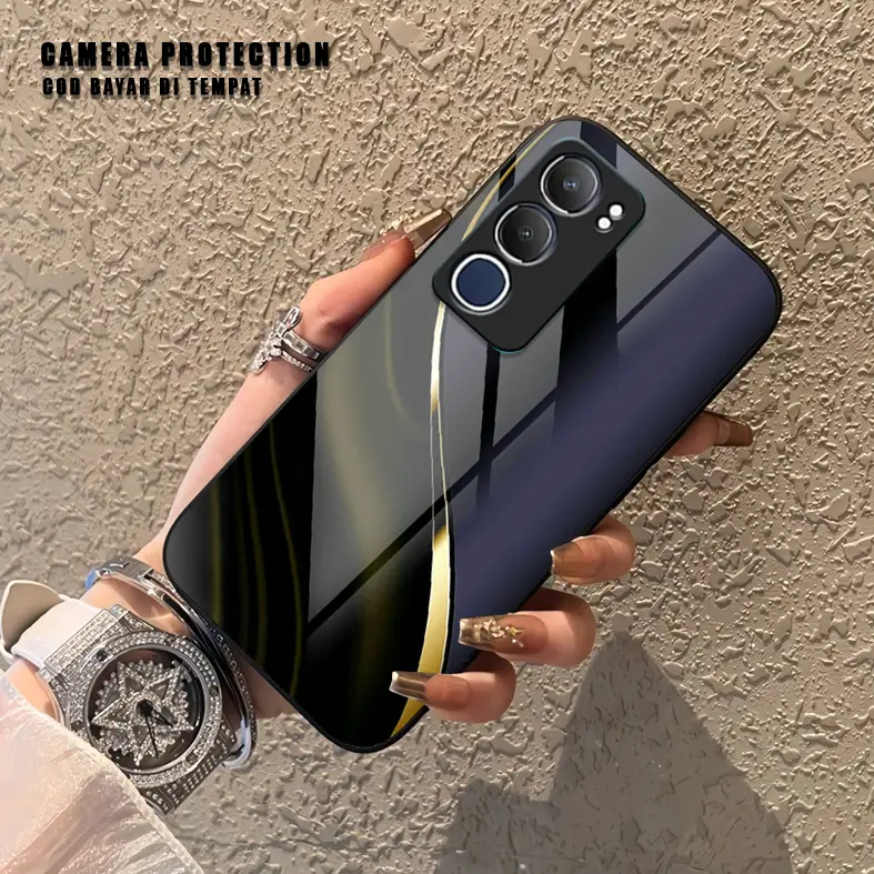 Case V*vo Y29 5G New 2025 Softcase Glass Kaca -  Hardcase 2D Glossy - Case Handphone Pelindung Hp Terbaru 2024 - Case Murah Terjangkau - High Quality - Bisa COD Bayar Di Tempat.