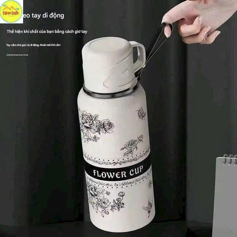 Bình giữ nhiệt inox 316 dung tích 800ml.kèm cốc uống tiện lợi 7