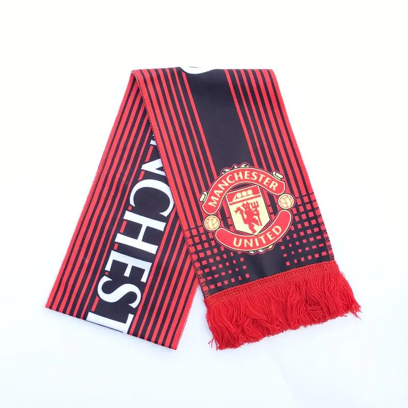 Manchester United Chelsea Arsenal Liverpool Hottie Warm Velvet Scarf Scarf Woollen Cotton Fan Gifts Cheering Props