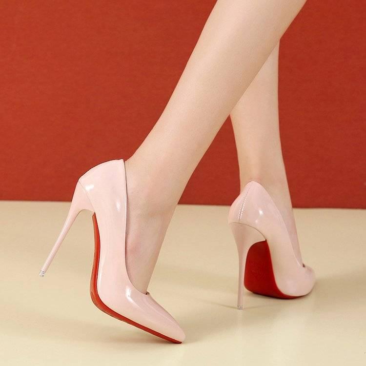 Giày Nữ, 35-Cỡ 45, Siêu Cỡ, Gót Nhọn 12cm, Giày Cao gót, Phong Cách Gợi Cảm, Giày Đi Làm Chống Bức Xạ, Giày Nam Giả, Cỡ 44, 43 8