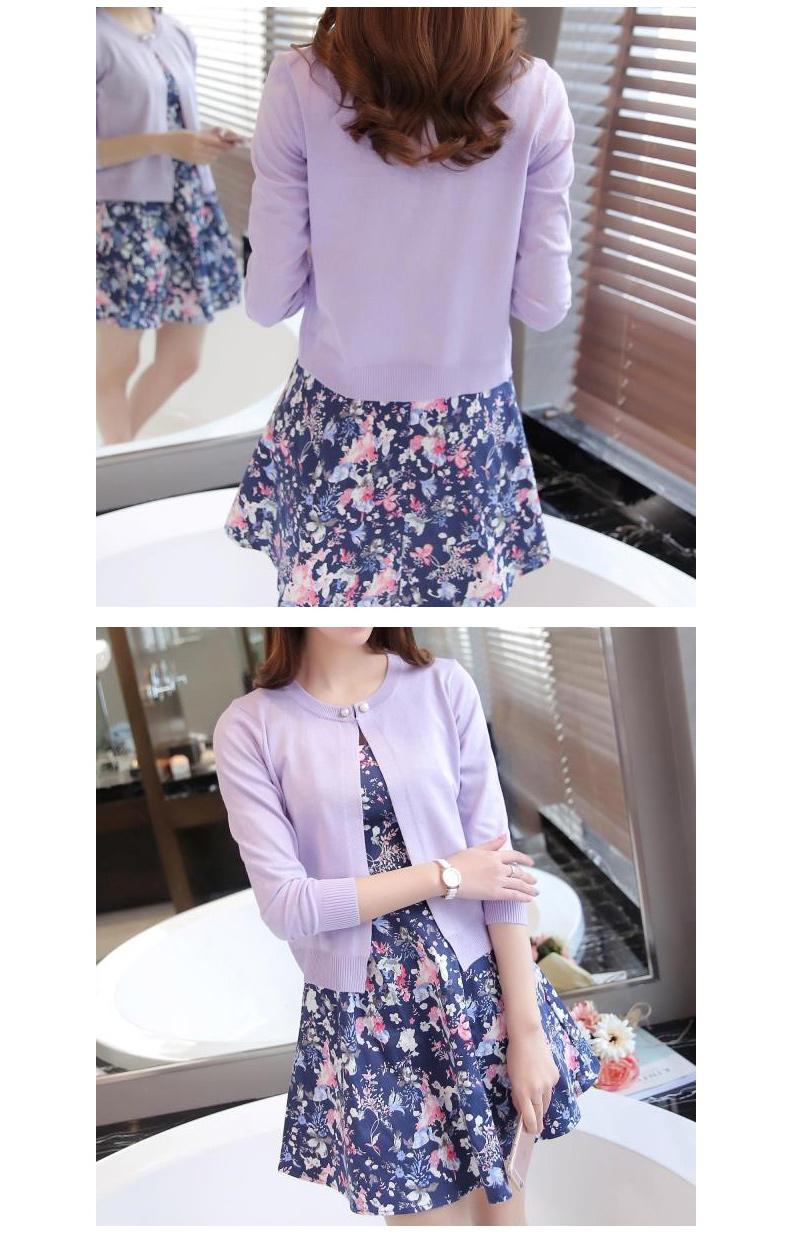 Product Introduction of Knitted Cardigan Short Sunscreen Shawl Thin Coat Spring and Summer Women's Clothing Sweater Long Sleeve Air Conditioning Shirt Knitwear Womenswear Basic Knitting Tops 6