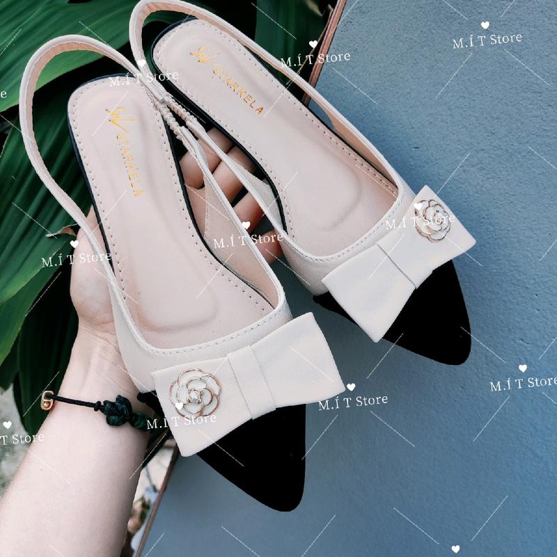 ( phom to nên lùi size ) SỤC HẬU VÁ MŨI KHOÁ Hoa Trà, đế 3p - mũi nhọn - quai chun