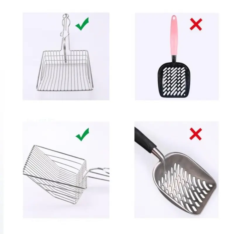 Serokan Pasir Kucing/Scoop Pasir Kucing/Sekop Debu Logam Kucing/Metal Kitten Sand Cleaner/Cat Litter Skoop/Serok Pasir Kucing 7