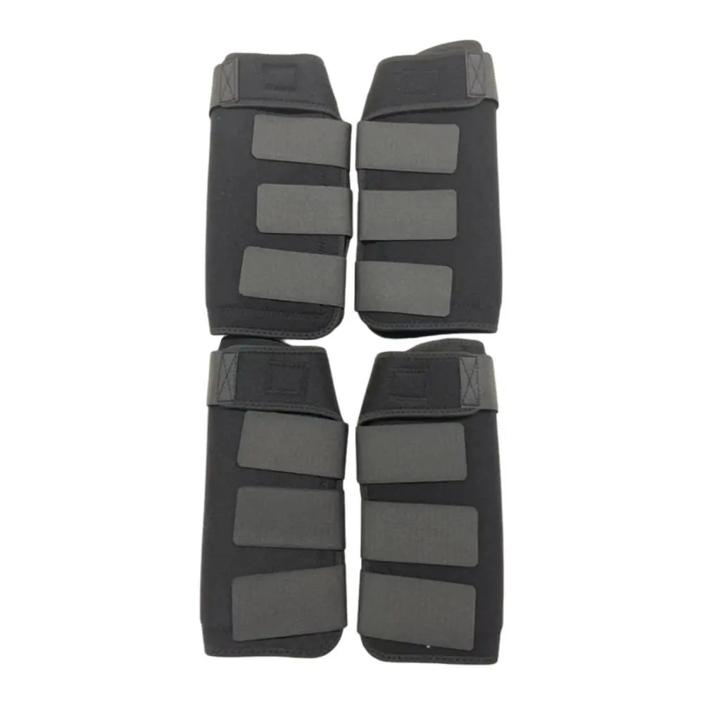 4Pcs Neoprene Horse Boots Leg Protection Wraps Shockproof Tendon Protection Guard for Jumping Training Equestrian Equipment