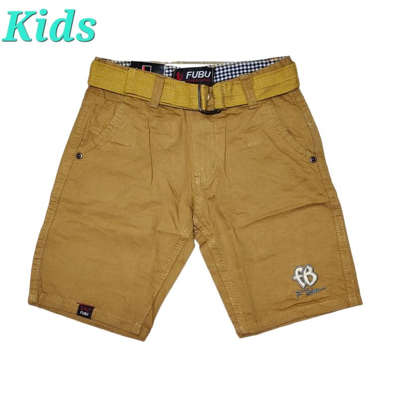 Product Introduction of Kids 4 Pocket Cargo Shorts for Boys - Available in Khaki, Bluegray, Olivegreen, Choco Brown and Black 16