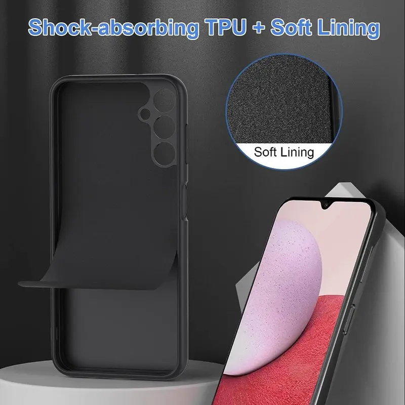 Shockproof Phone Case, 1 Count Full Body Rugged Protection Phone Cover, Durable Phone Protector Compatible with Samsung 2
