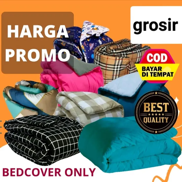 bedcover saja tanpa seprei ukur 200x240