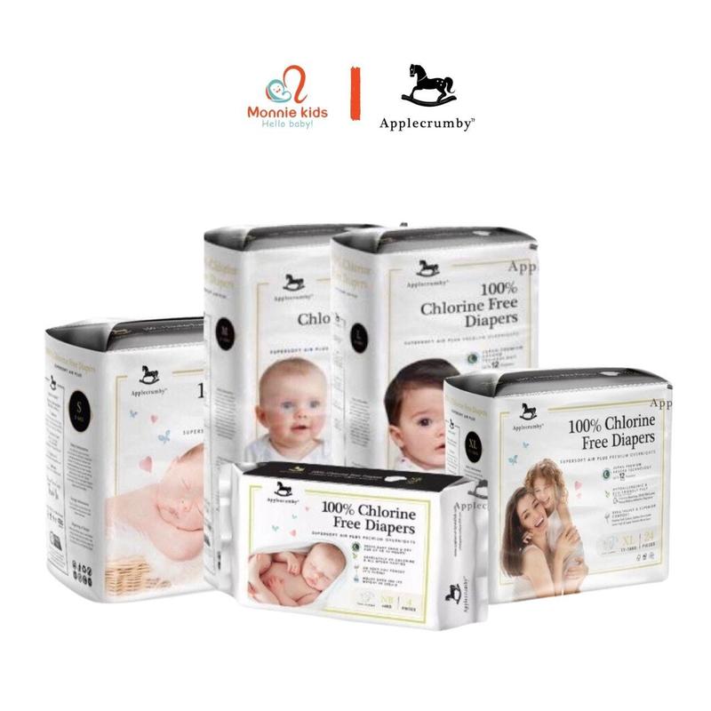 Bỉm tã dán ngày/ đêm/quần ngày/quần đêm Applecrumby
