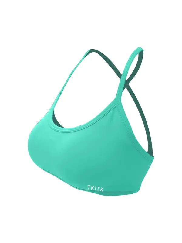 Women's Solid Color Criss Cross Backless Sports Bra, Breathable Comfortable Wireless Sports Bra, Ladies Sportswear for Indoor Outdoor Wear, Gym Clothes 3