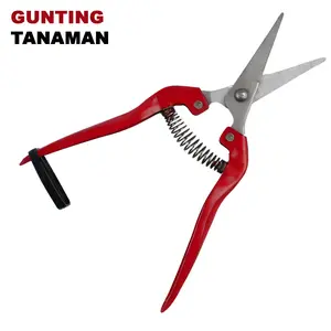 Gunting Ranting Tanaman Dahan Bonsai, Pisau Stainless Steel Tajam Anti Slip dengan Pegas dan Pengunci - GT-6695