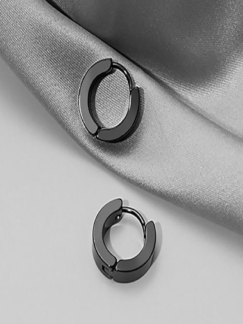 Product Introduction of Punk Style Stud & Hoop & Dangle Earrings, Fashionable Cross & Feather Charm Decor Earrings for Men & Women, Trendy All-match & Exquisite Jewelry As Gift 3