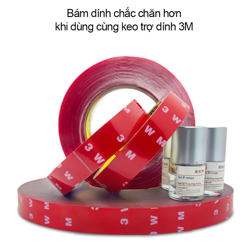 Băng keo 3m 2 mặt siêu dính, keo dán 3m cường lực hai mặt chống nước, băng dính 3m siêu mỏng dán tường, oto,xe máy chuyên dụng loại 1cm dài 3m, 10 mét