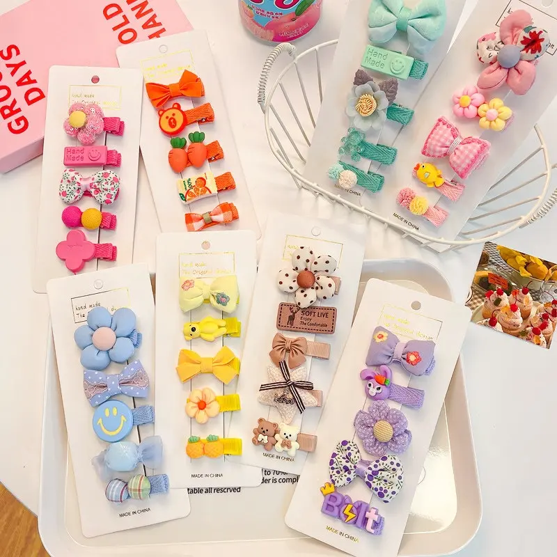 TD - JEPITAN RAMBUT ANAK 5PCS FASHION KOREA HAND MADE / JEPITAN RAMBUT ANAK MODEL KOREAN CUTE 5
