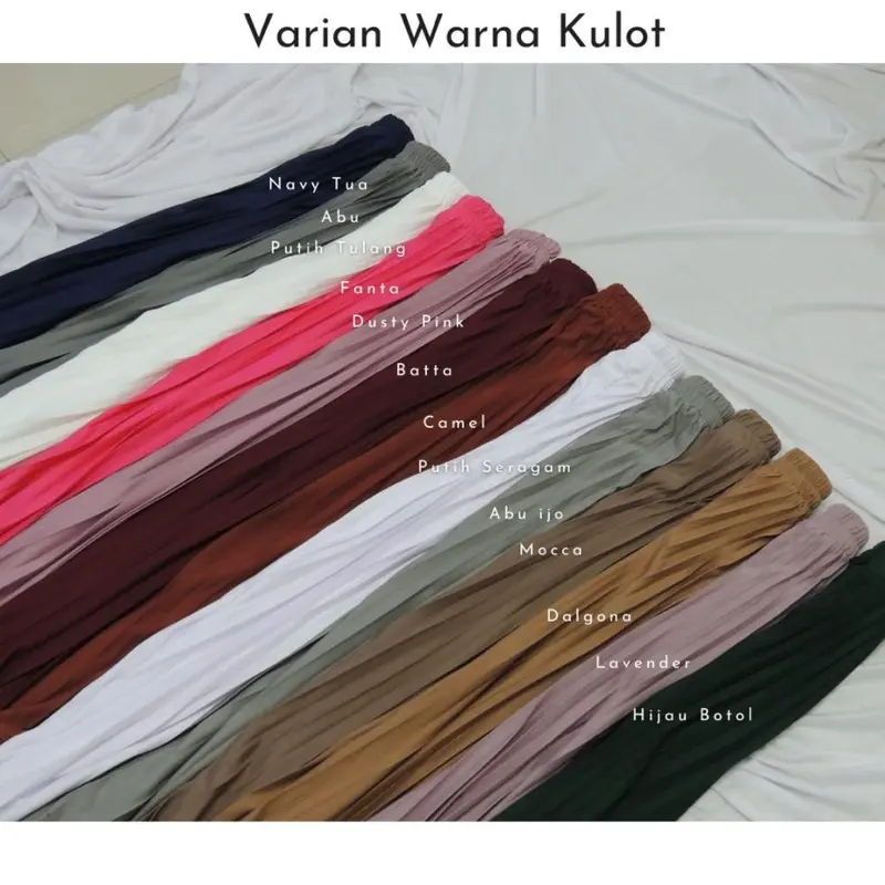 CELANA KULOT PANJANG JUMBO PLISKET/CELANA KERJA MUSLIMA WANITA MURAH GROSIR 5