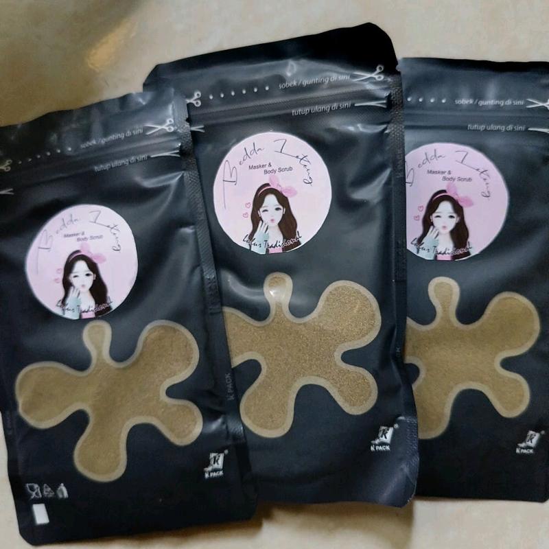 PAKET 10 FREE 1 | LULUR BEDDA LOTONG PAKET 10 PCS PEMUTIH BADAN Mencerahkan Memutihkan Melembutkan Lulur & Peel Perawatan Tubuh l 1