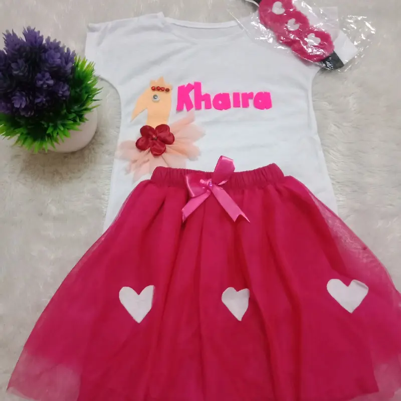 stelan anak perempuan lucu bisa reques warna, bisa reques nama anak di baju, dress anak perempuan baju anak cewe lucu baju anak viral stelan anak cewe lucu stelan anak perempuan lucu Cantik 7