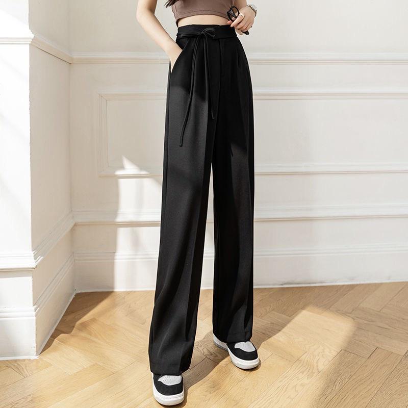 Product Introduction of (Quần Nữ) Quần ống rộng thắt dây nơ vải Ruby cao cấp dài 100cm siêu hot M015 Pants Denim 29