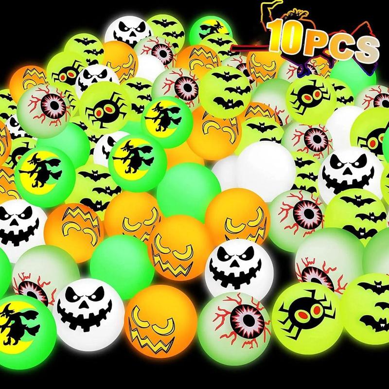 Product Introduction of Trò Chơi Thể Thao Bóng Nảy Halloween Phát Sáng Trong Bóng Tối, 10 Cái / bộ, Mắt Tròn Co Giãn 32Mm, Bóng Nảy Phát Sáng Đáng Sợ Và Vui Nhộn, Thích Hợp Cho Bữa Tiệc Halloween 9