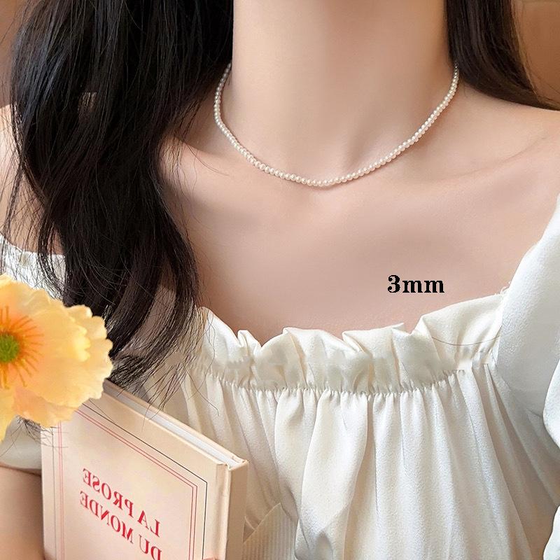 Product Introduction of Pearl Necklace for Women, Niche Light Luxury Design, High-end Fashionable Temperament, Clavicle Chain, Choker, Sweater Chain, Bead Chain 27
