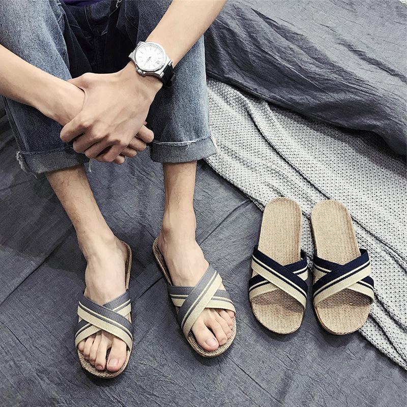 Product Introduction of [Có sẵn đủ size] Dép cói quai chéo cho NAM, mang nhà, đi làm, đi biển, dạo phố 35