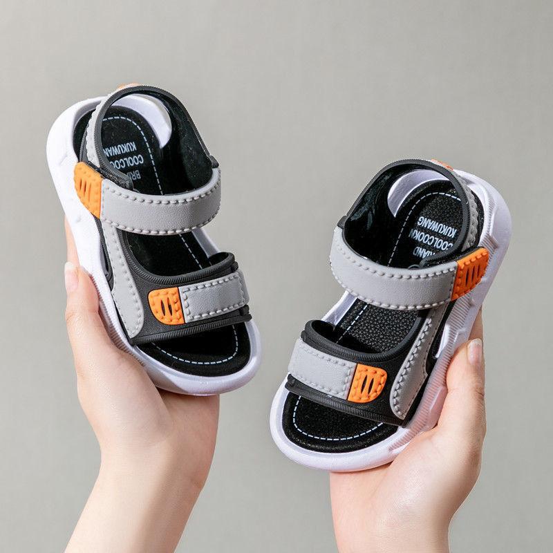 Sandal Velcro Kanak-kanak, Trendi, Kasut Pantai, Sandal Bayi, Sandal Kasual Pelajar, Musim Panas 2024 Ketibaan Baru 2