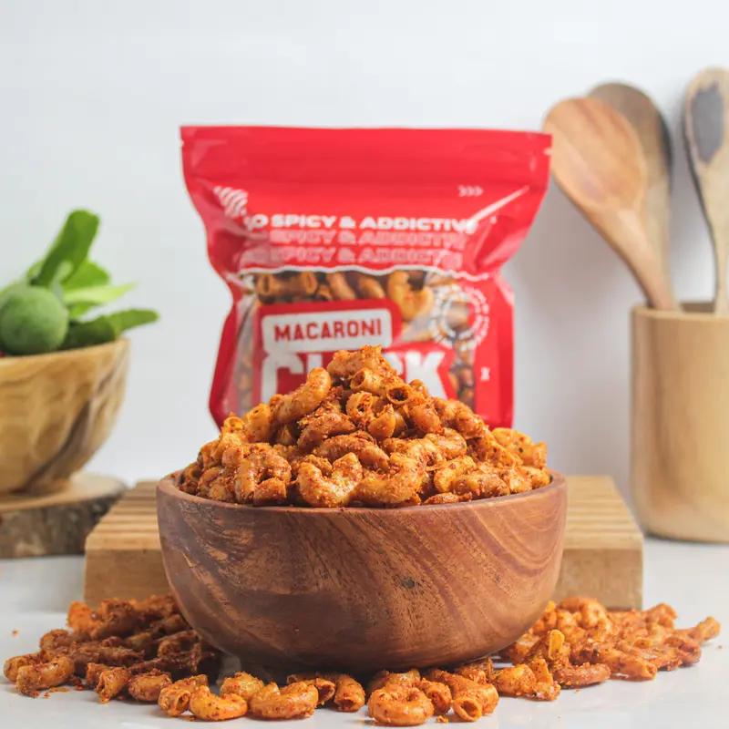 Makaroni Goreng Pedas Daun Jeruk Kemasan Reguler 80 Gram 0