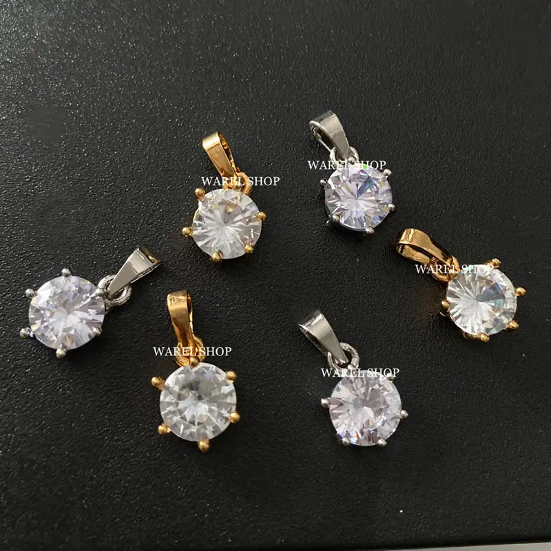 COD Liontin Kalung / Bandul Kalung Anti Karat Model Permata Mata Satu Termurah