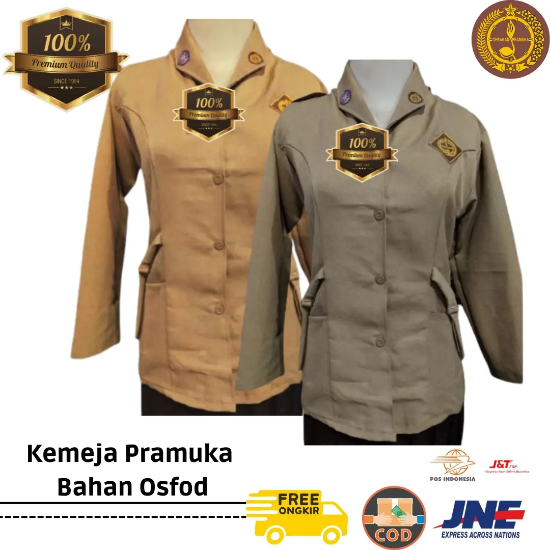 Baju Pramuma Pembina Putri Lengan Panjang Bahan Osfod tebal