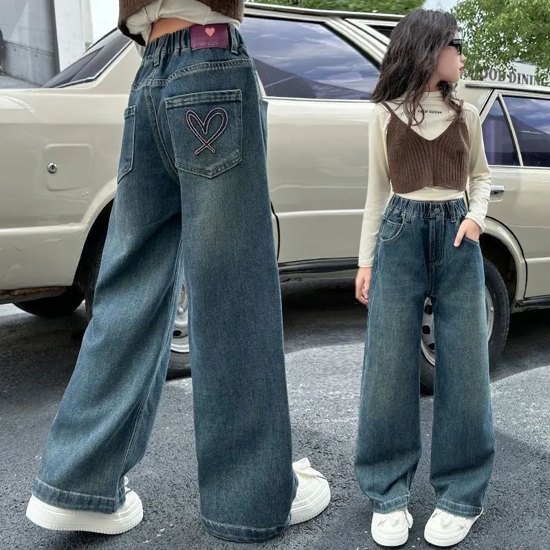 wide leg jeans 10–12 years baggy jeans girls jeans 4'11 girls den impants for kids girl pants 11–12 girls pants for 11–12 girls pants for 13–14 girls trouser for kids gir maong pants for kids denim pants for girls baggy jeans for girls