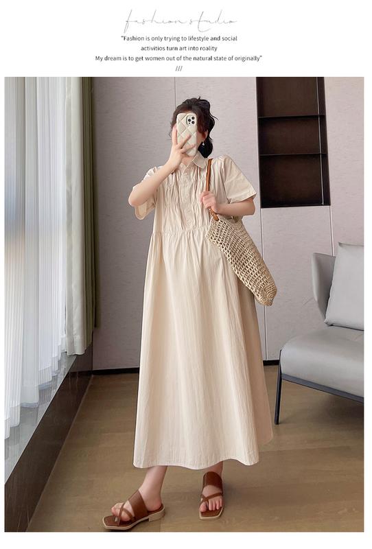 Product Introduction of P69350# Dress Pregnant Plus Size Dress For Women Nipped Waist Summer Slim New Arrival Pregnant Pregnancy Dress 18