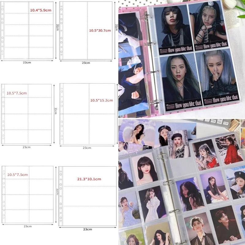 Product Introduction of Collector Book Scrapbook Album Multiple Pockets A4 Kpop Photocard Binder Transparent PP Card Stamp Die Storage DIY Photocard Holder 8