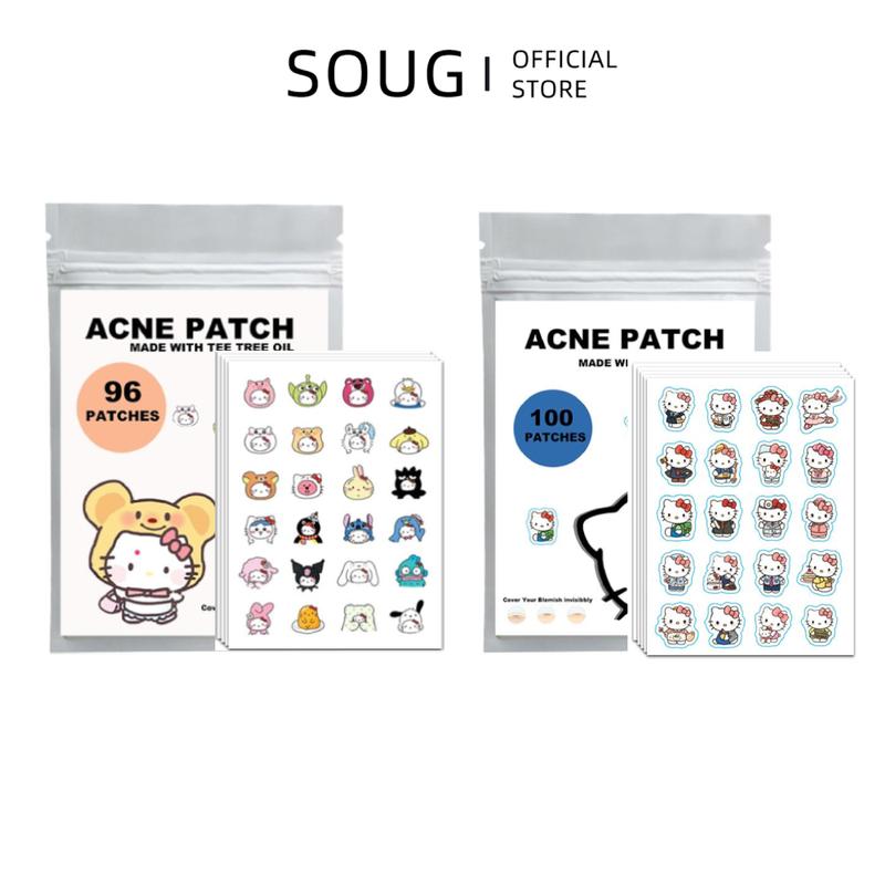 Miếng Dán Mụn HelloKitty, Thiết Kế Hoạt Hình, Sáng Tạo Và Dễ Thương, Chất Liệu PE, Miếng Dán Làm Đẹp, Có Sẵn Trong 20 / 100 Miếng Skincare