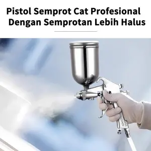 L Diskon Produk FEIBAO COD F55-0033A Mesin Powder Coating Cat Gun Spray Gun PQ-1/ 400CC Kapasitas 176mm x 165mm 2.0mm Nozzle Be/