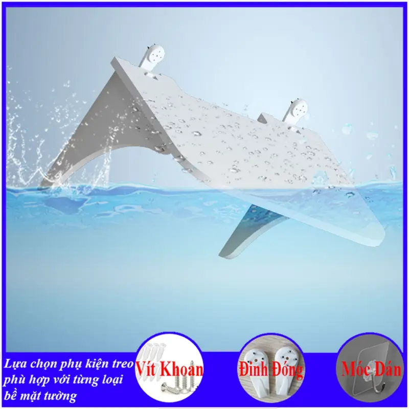 Kệ wifi treo tường, Kệ gắn tường , chất liệu gỗ cao cấp, chống nước tuyệt đối, tạo không gian gọn gàng 6