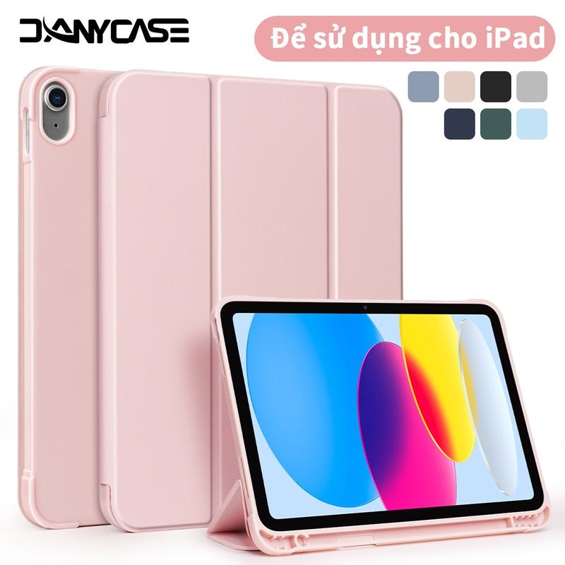  Ốp Da Cho iPad Air 7 M3 Air 2 5 6th 9.7 Air 5 4 10.9 Gen 11 A16 2025 Air 6 11 Gen 10 10.9 Gen 9 8 7th 10.2 Mini 7 6 Air 3 10.5 Bao Có Bút Chì Giá đỡ Case 
